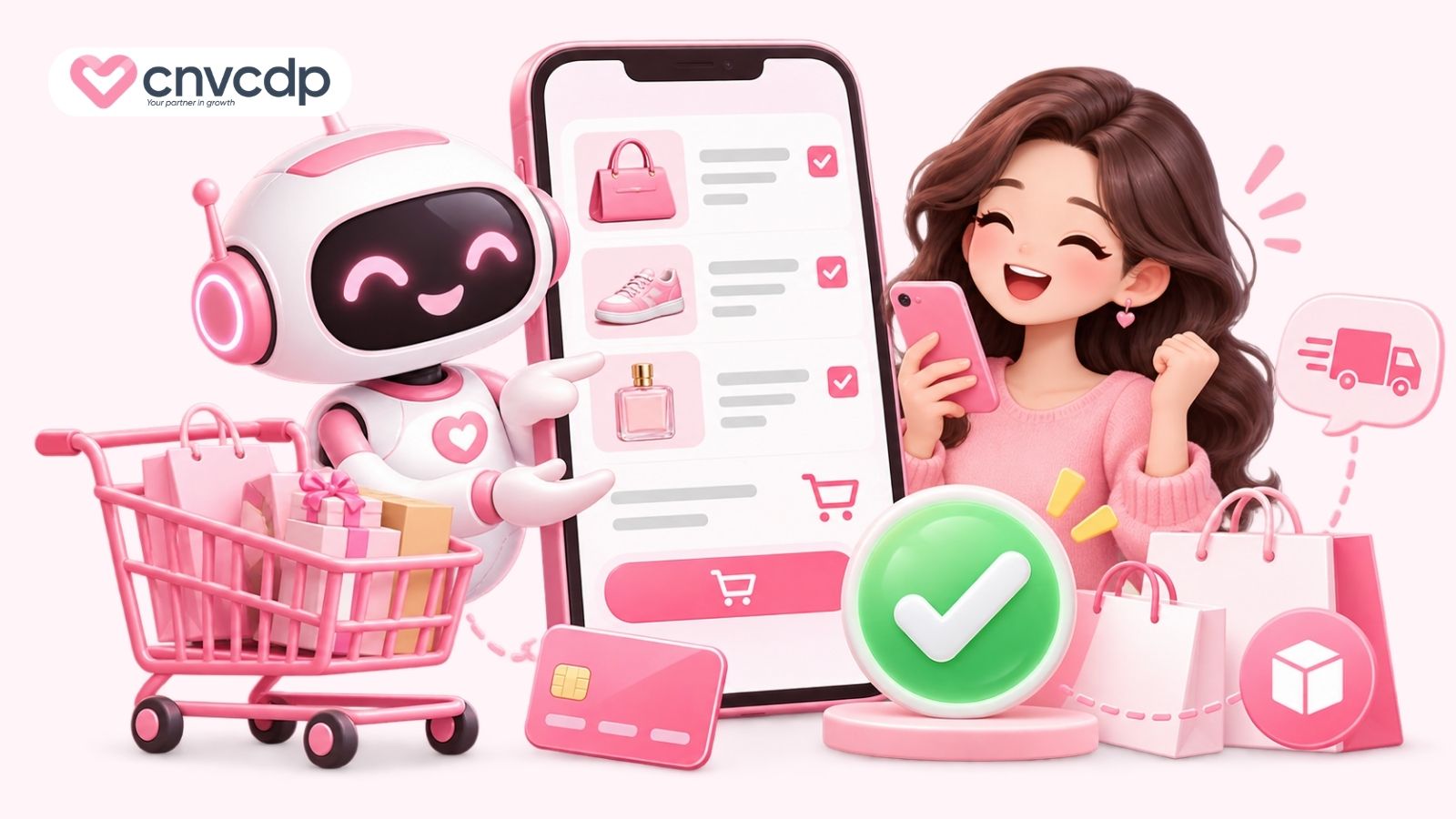 Hỗ trợ khách hoàn tất mua hàng