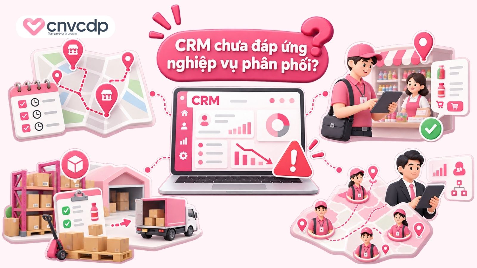 Phân biệt DMS và CRM: Khác nhau ở đâu, nên chọn gì? 5 Khi nào CRM chưa đáp ứng tốt nghiệp vụ phân phối