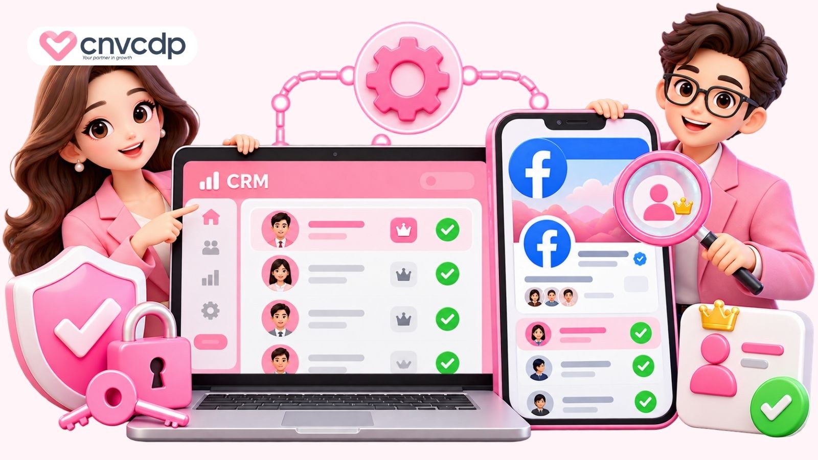 Kiểm tra quyền quản lý Fanpage và CRM